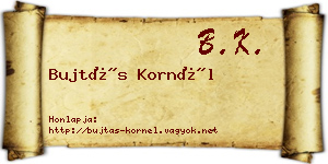 Bujtás Kornél névjegykártya